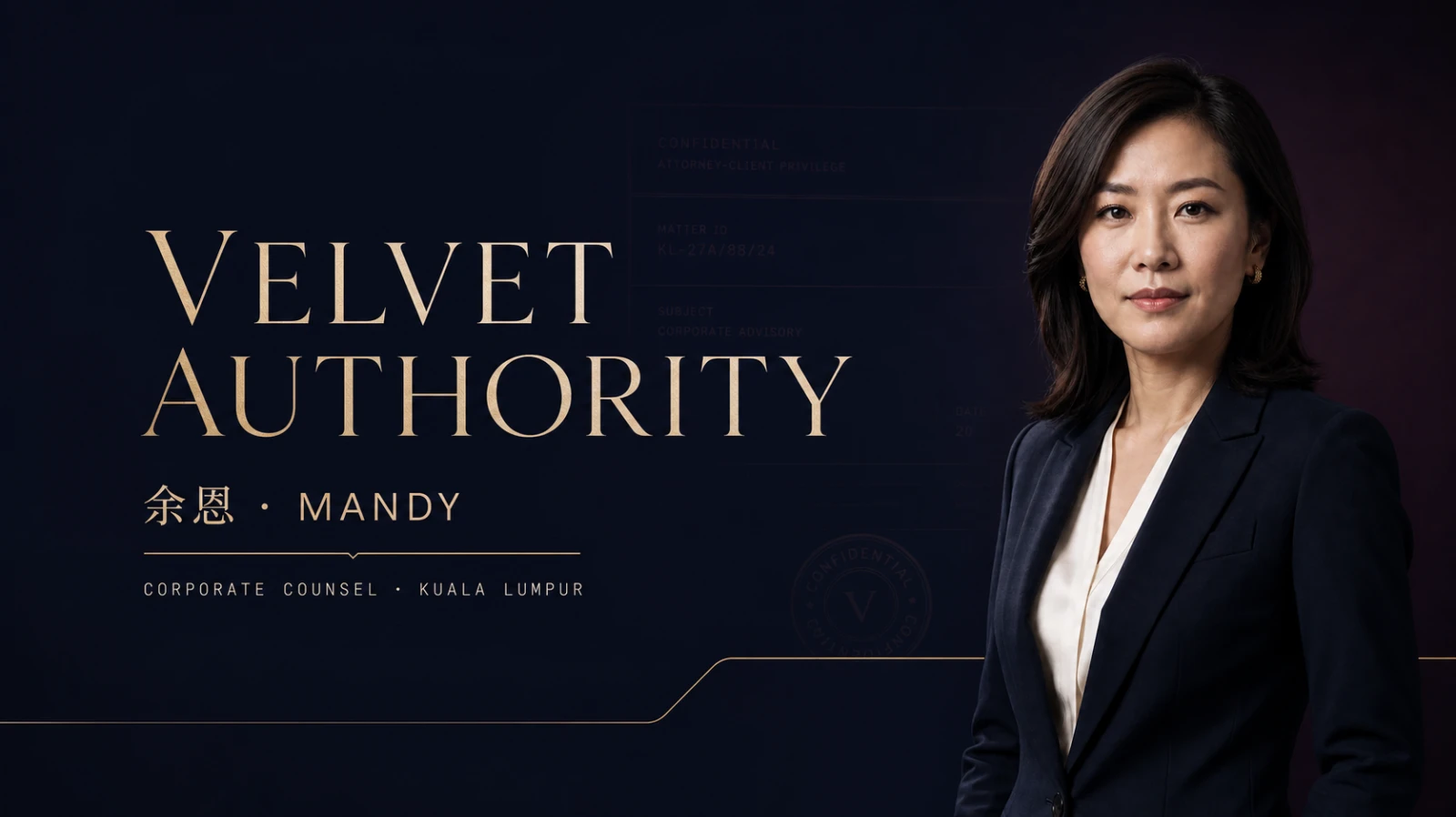 Velvet Authority corporate lawyer website preview
